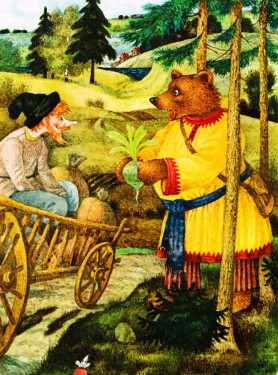 Мужик и медведь (Русская сказка)