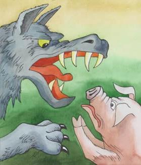 Свинка и волк (белорусская сказка)