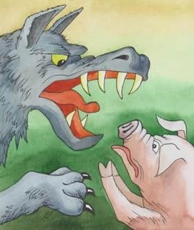 Свинья и волк (русская сказка)